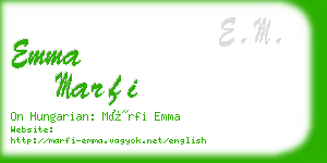 emma marfi business card